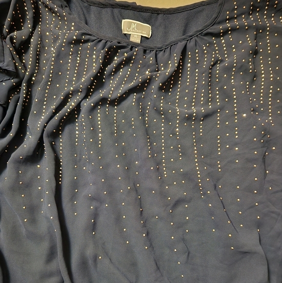 Beautiful Royal Blue Blouse - Picture 2 of 2